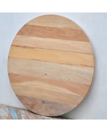 Handmade Rustic Solid Wooden Round Table Top Furniture