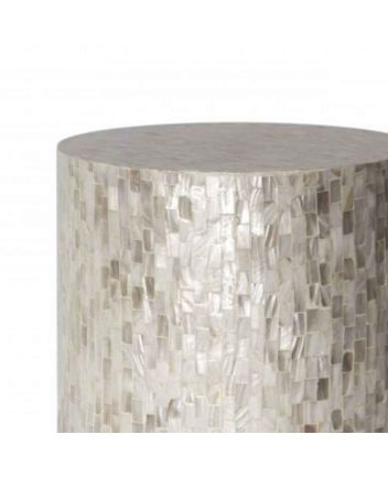 Handmade Mother of Pearl Modern Pattern End Table