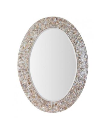 Handmade Mother of Pearl Modern Pattern Mirror Frame