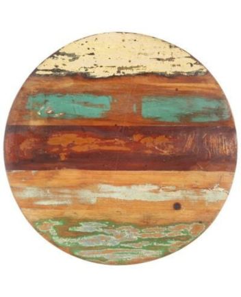 Handmade Rustic Solid Wooden Round Table Top Furniture