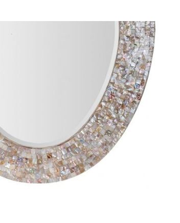 Handmade Mother of Pearl Modern Pattern Mirror Frame