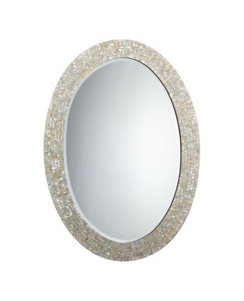 Handmade Mother of Pearl Modern Pattern Mirror Frame