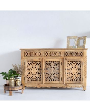 Handmade Wooden Carved sideboard
