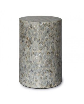 Handmade Mother of Pearl Modern Pattern End Table