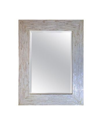 Handmade Mother of Pearl Modern Pattern Mirror Frame