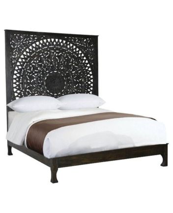 Solid Reclaimed Wooden Handmade Bed Headboard Furniture