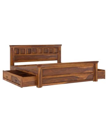 Solid Reclaimed Wooden Handmade Bed Headboard Furniture