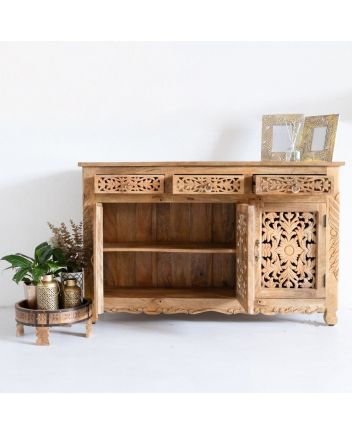 Handmade Wooden Carved sideboard