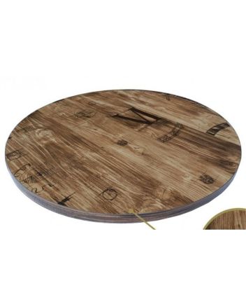 Handmade Rustic Solid Wooden Round Table Top Furniture