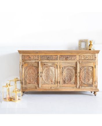 Handmade Wooden Carved sideboard