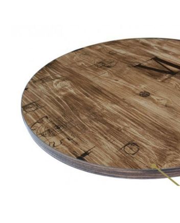 Handmade Rustic Solid Wooden Round Table Top Furniture