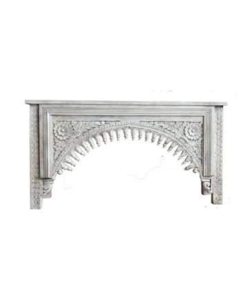 Handmade Carved Wooden Console Table