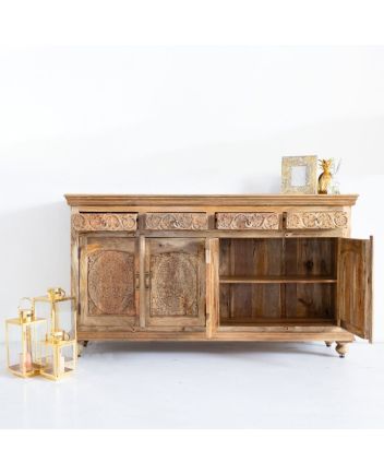 Handmade Wooden Carved sideboard