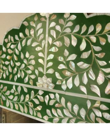 Handmade Mother of Pearl Floral Pattern Mirror Frame