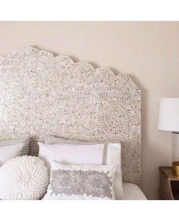 Handmade Mother Of Pearl Bed & Headboard Furniture