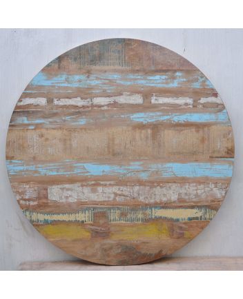 Handmade Rustic Solid Wooden Round Table Top Furniture