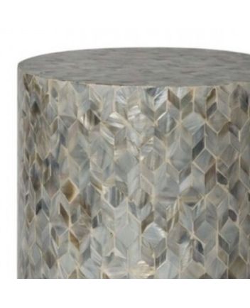 Handmade Mother of Pearl Modern Pattern End Table