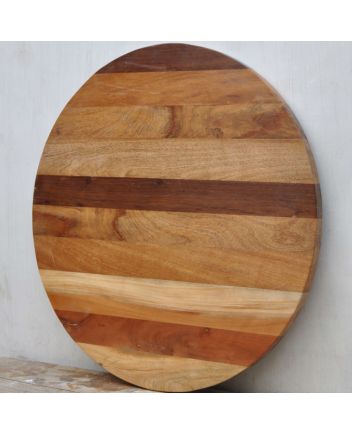 Handmade Rustic Solid Wooden Round Table Top Furniture