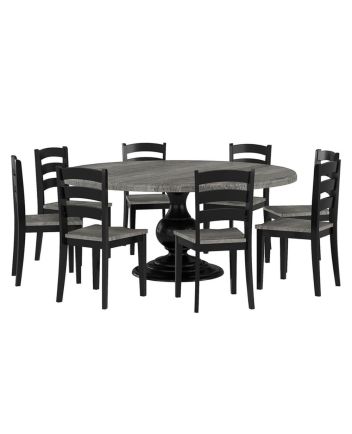 Handmade Rustic Solid Reclaimed Wooden Dining Table and Chair Set
