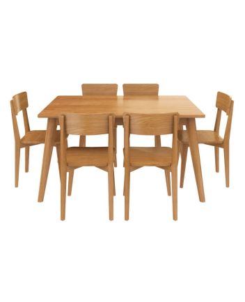 Handmade Rustic Solid Reclaimed Wooden Dining Table and Chair Set