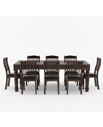 Handmade Rustic Solid Reclaimed Wooden Dining Table and Chair Set