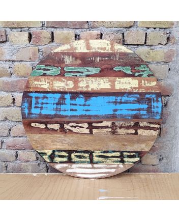 Handmade Rustic Solid Wooden Round Table Top Furniture