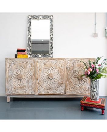 Handmade Wooden Carved sideboard