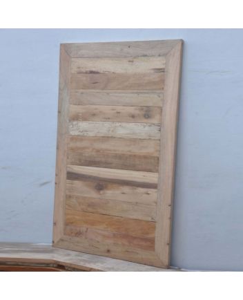 Handmade Rustic Solid Wooden Rectengle Table Top Furniture