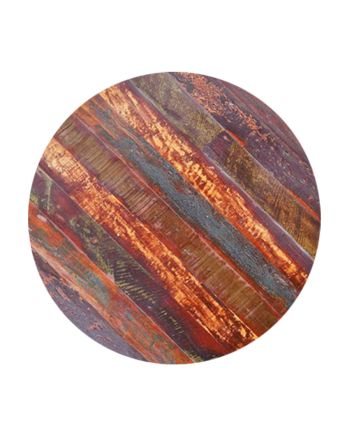 Handmade Rustic Solid Wooden Round Table Top Furniture