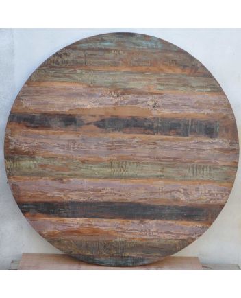 Handmade Rustic Solid Wooden Round Table Top Furniture