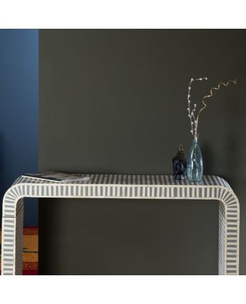 Handmade Bone Inlay waterfall Console table