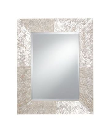 Handmade Mother of Pearl Modern Pattern Mirror Frame