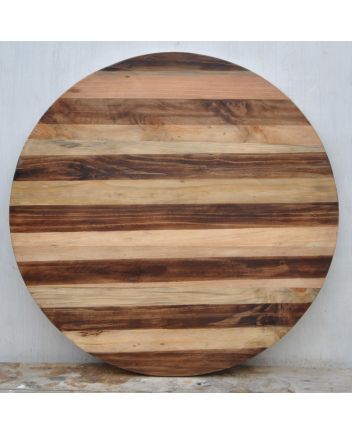 Handmade Rustic Solid Wooden Round Table Top Furniture
