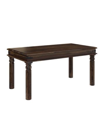Handmade Rustic Solid Reclaimed Wooden Dining Table and Chair Set
