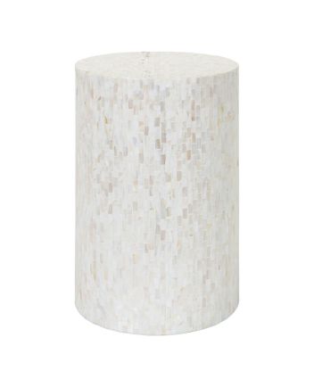 Handmade Mother of Pearl Modern Pattern End Table