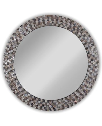 Handmade Mother of Pearl Modern Pattern Mirror Frame
