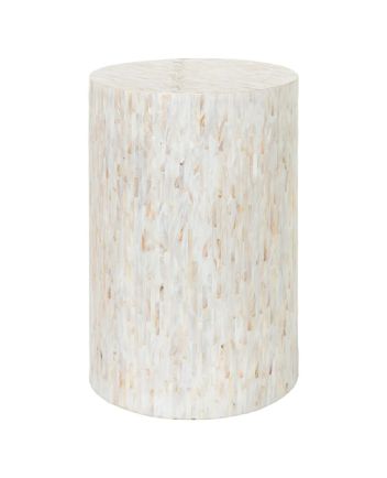 Handmade Mother of Pearl Modern Pattern End Table