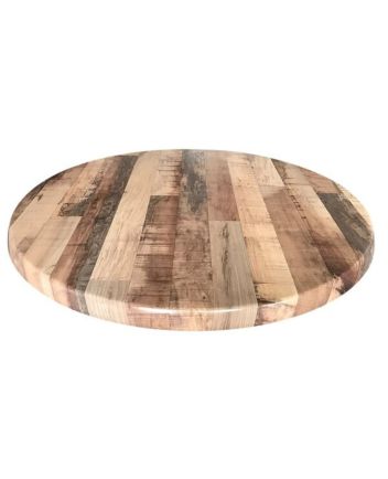 Handmade Rustic Solid Wooden Round Table Top Furniture