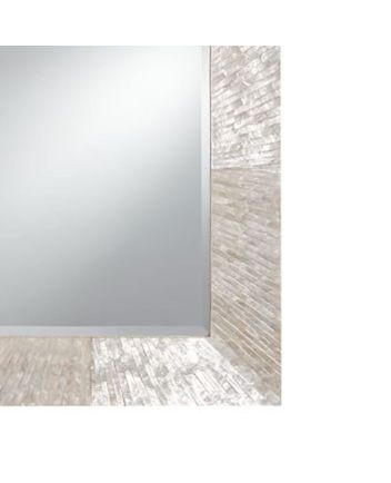 Handmade Mother of Pearl Modern Pattern Mirror Frame