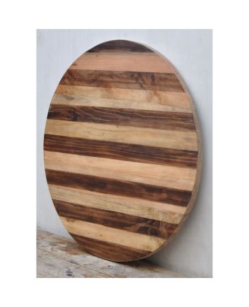Handmade Rustic Solid Wooden Round Table Top Furniture