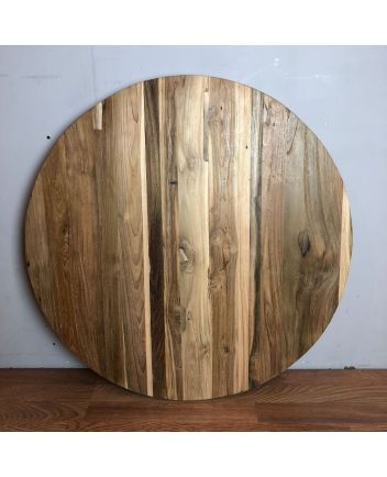 Handmade Rustic Solid Wooden Round Table Top Furniture