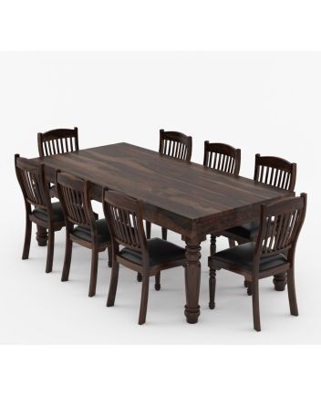 Handmade Rustic Solid Reclaimed Wooden Dining Table and Chair Set