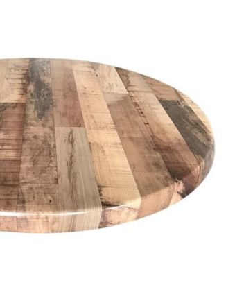 Handmade Rustic Solid Wooden Round Table Top Furniture