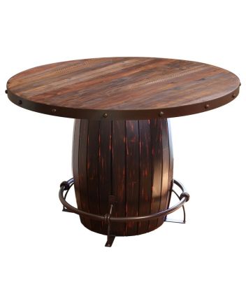 Handmade Rustic Solid Wooden Round Table Top Furniture