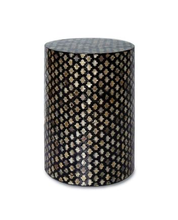 Handmade Mother of Pearl Modern Pattern End Table