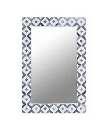 Handmade Blue Bone Inlay Mirror Frame