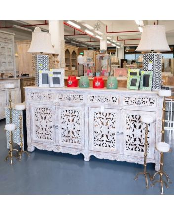 Handmade Wooden Carved sideboard