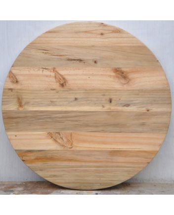 Handmade Rustic Solid Wooden Round Table Top Furniture