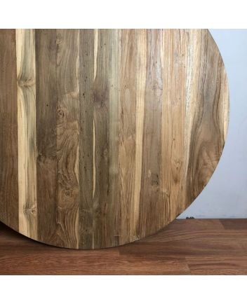 Handmade Rustic Solid Wooden Round Table Top Furniture