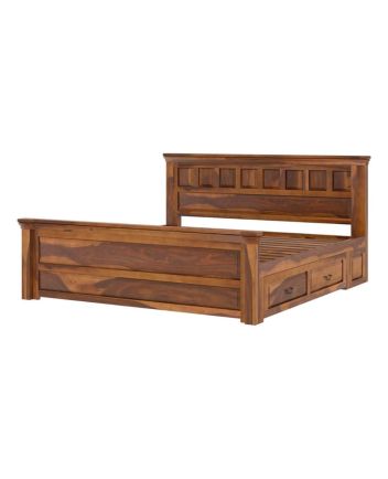 Solid Reclaimed Wooden Handmade Bed Headboard Furniture
